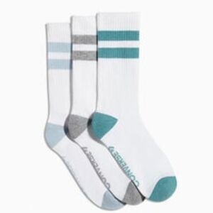 Converse Double Stripe 3-PK Crew Sock